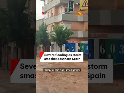 Severe flooding as storm smashes southern Spain