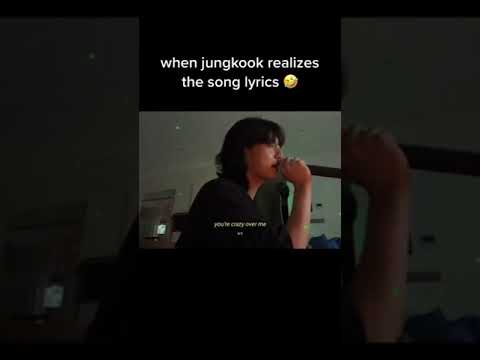 o my gosh his reaction when jungkook realise the song lyrics 😂🤣 #bts #shorts